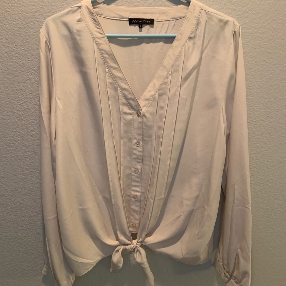 BLOUSE CREME COLORED